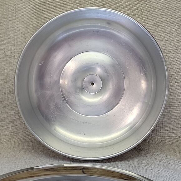Vtg Kromex Cake Saver Aluminum Cover With Tray W/ Handles 1950s MCM - Picture 3 of 8